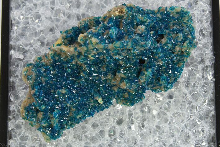 Vibrant Blue Veszelyite Crystal Cluster - China #337104